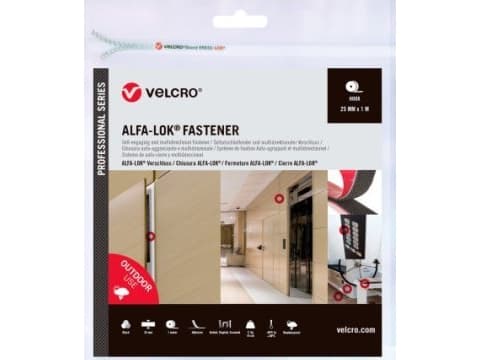 Organizer Borrelås Taśma rzepowa VELCRO Alfa-Lok® 1m taśma rzepowa 25mm czarna