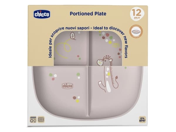 Chicco 00016003150000, Småbarnstallerken, Rosa, Gutt/Jente, 1 år, 168 g, 210 mm