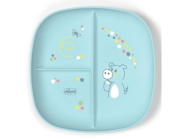 Chicco 00016003250000, Småbarnstallerken, Blå, Gutt/Jente, 1 år, 168 g, 210 mm