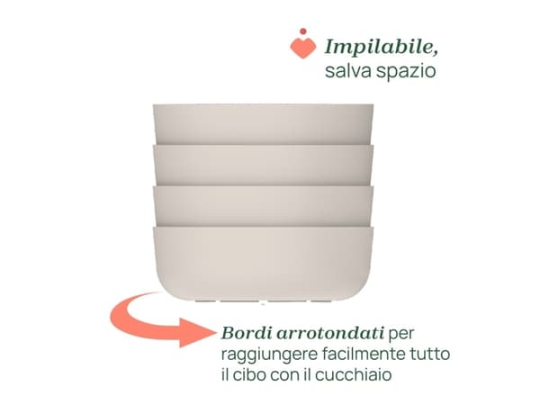 Chicco 00016001450000, Barnskål, Grå, Pojke/flicka, 0,6 År, 187 g, 148 mm