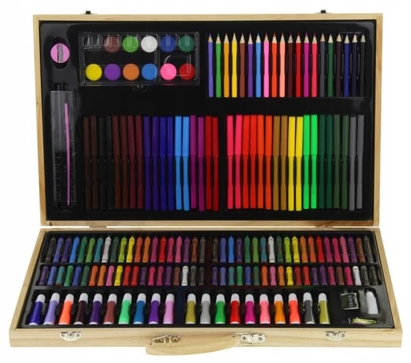 Kunstsæt Til Maling Og Tegning 180 stk.