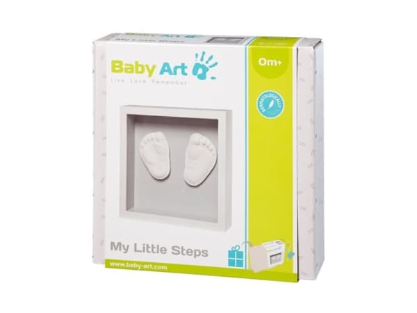 Baby Art My Little Steps Grey, Käden/jalan valaminen, Valkoinen