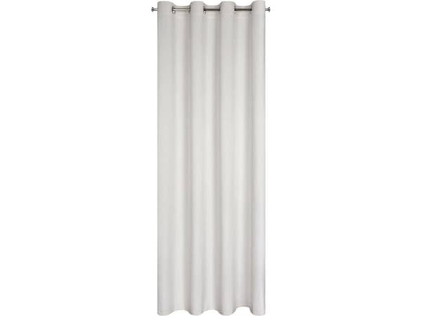 Eurogardiner Gardin Fløyel Lili 140 x 250 Grommet Hvit