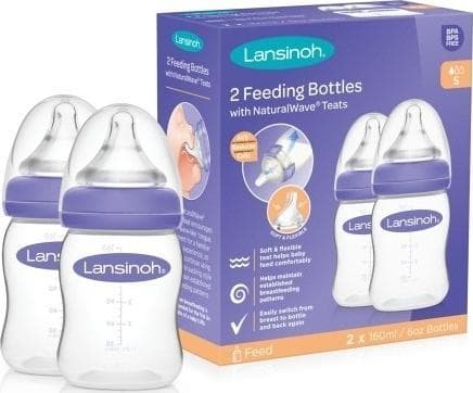 Lansinoh 75830 BOTTLE 160ML X 2 + SM.NW LANSINOH