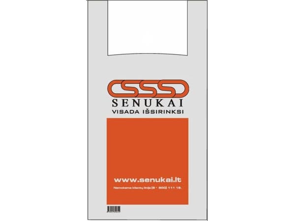 Senukai Hdpe Shopping Bags 40/10X64 50Mk Lv Logo