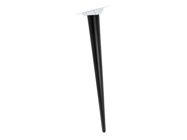 Bordben i sort bøg - konisk Ø25/45 L700 mm (skrå)