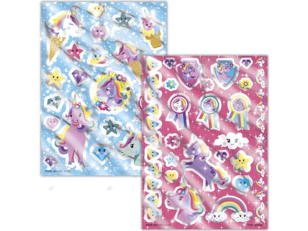 Totum Unicorn Metallic Tattoos, 3 år, Flerfarget