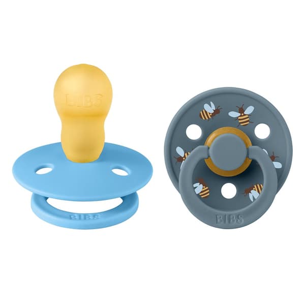 BIBS - Pacifier Studio Colour 2 PACK - Bumblebee Latex - Size 3 Breeze Mix