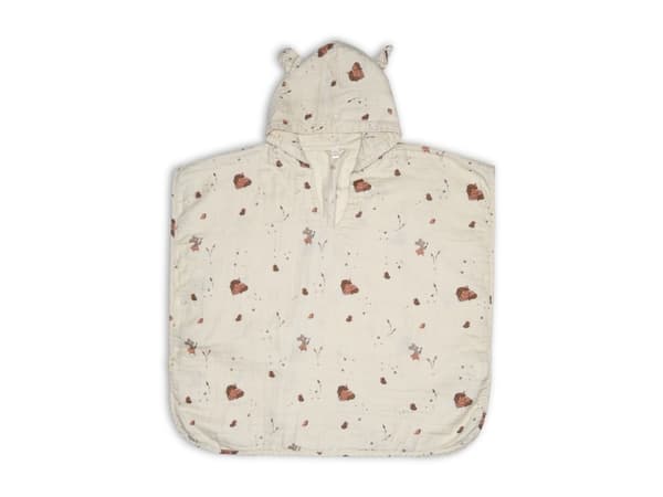 Nuuroo Flor poncho i muslin