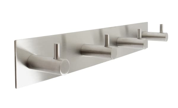 Home>it® knagerække med 4 knage med tap 28 x 4 cm rustfri stål