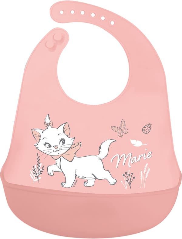 Stor - BABY Toddler Bib - 100% silicone - Disney Marie