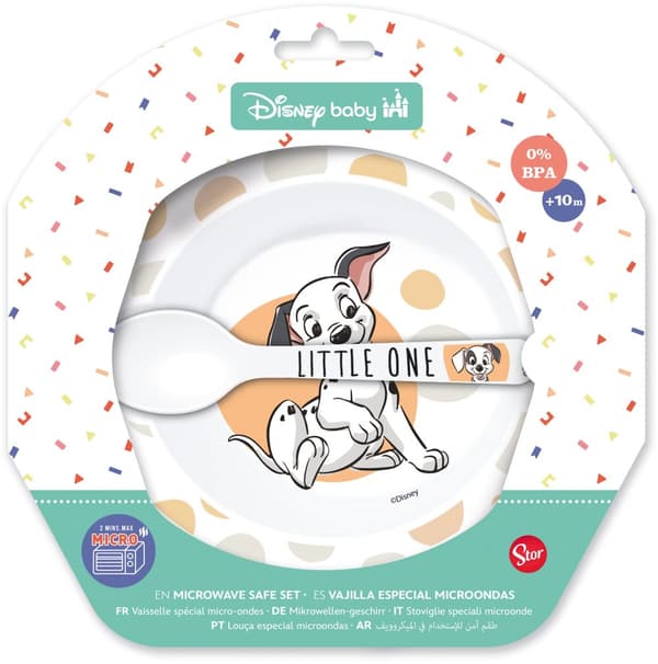 Stor - BABY, Toddler 2-pc. SET - Bowl + Spoon - Disney Clas