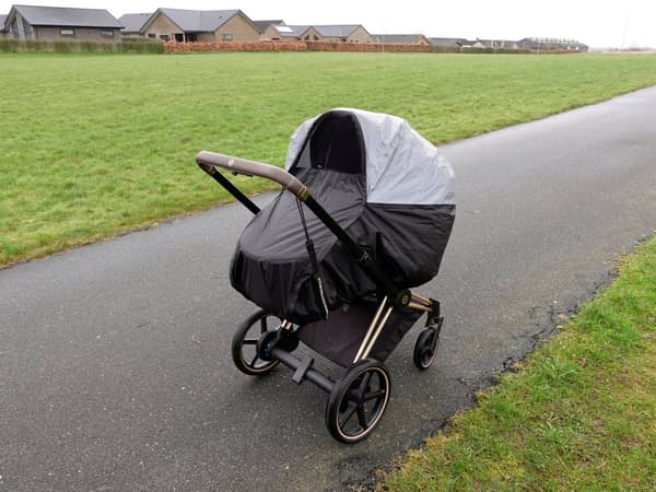 BabyDan - Super Safe Rain Cover - Combi Black - 80 cm