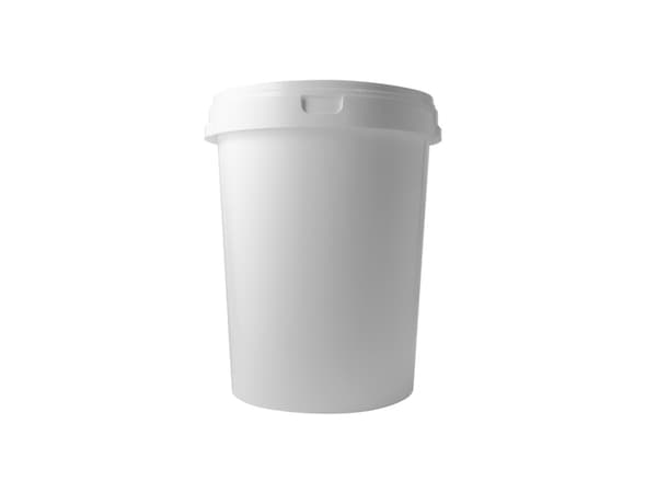 Okko Bucket Plastic Food With Cover 62L White