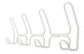 Miniatyrbilde 3 av 3: HOME It® designknagerække med 4+4 knager, hvid