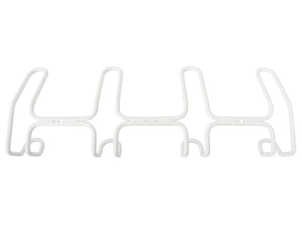 HOME It® designknagerække med 4+4 knager, hvid