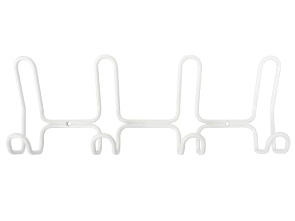 HOME It® designknagerække med 4+4 knager, hvid