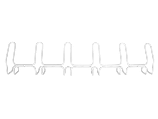 HOME It®design klädhängare med 6 krokar Ø6 mm x 59,2 x 5,3 x 13,2 cm vit