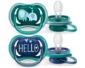 Miniatyrbild 1 av 3: Philips AVENT ultra air SCF349/18 nappattrapp, Klassisk napp, Ortodontisk, Silikon, Pojke/flicka, Tål diskmaskin