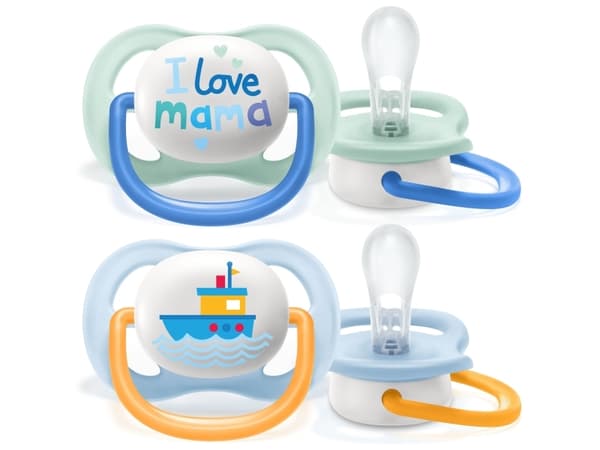 Philips AVENT ultra air SCF080/01 napp, Ortodontisk, Silikon, Pojke/flicka, Tål diskmaskin