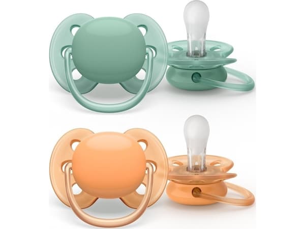 Philips AVENT ultra soft SCF091/03 Tutti, Superpehmeä tutti, Hampaita hoitava, Silikoni, Poika/tyttö, Konepesunkestävä