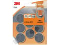 Miniatyrbild 2 av 3: 3M SP87A35, Grå, Vit, Filt, Rund, 2,5 cm, 8 styck