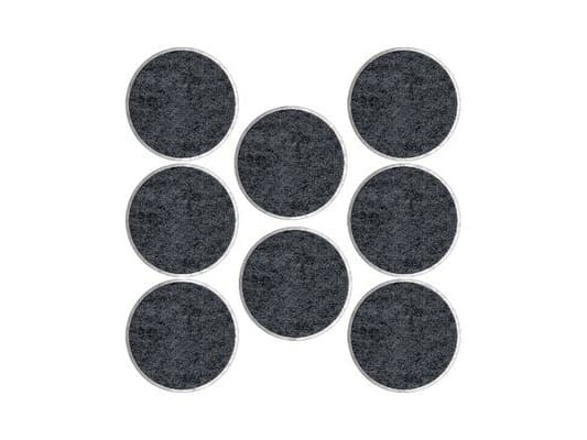 3M SP87A35, Harmaa, Valkoinen, Huopa, Pyöreä, 2,5 cm, 8 kpl