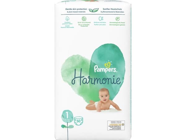 Pampers Bleier PAMPERS Harmonie, Str 1, 50 stk, Bleier, 2kg-5kg, 81754109