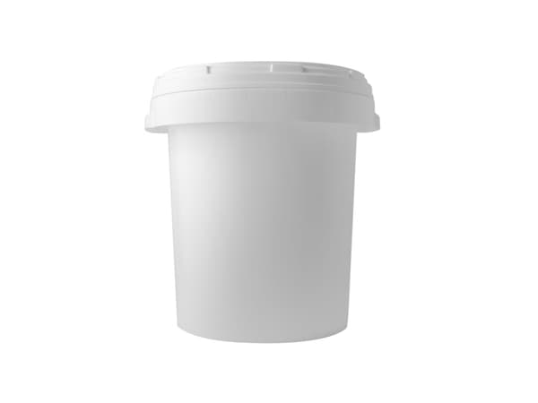 Okko Bucket Plastic Food With Cover 52L White