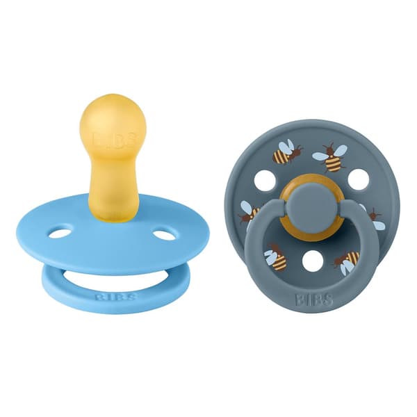 BIBS - Pacifier Studio Colour 2 PACK - Bumblebee Latex - Size 2 Breeze Mix