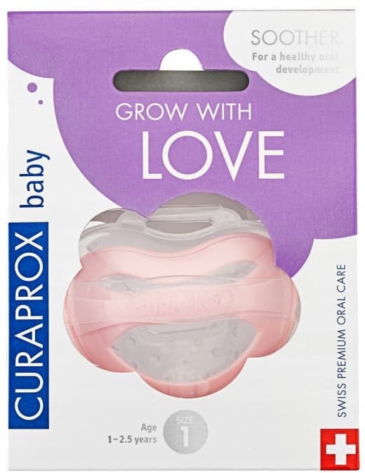 CURAPROX BABY Pink sut størrelse 1 til børn 1-2,5 år 1 stk.