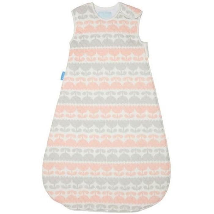 GRO-YRITYS Grobag Baby -makuupussi - Jacquard Blushing Tulips - TOG 2,5 - 0-6 kuukautta