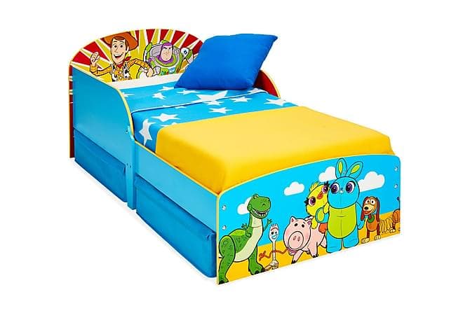 TOY STORY Barneseng med Oppbevaring 77x142 cm Hvit