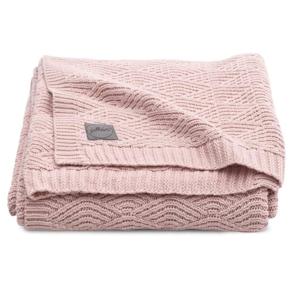 Jollein Teppe River Knit 75x100 cm blek rosa