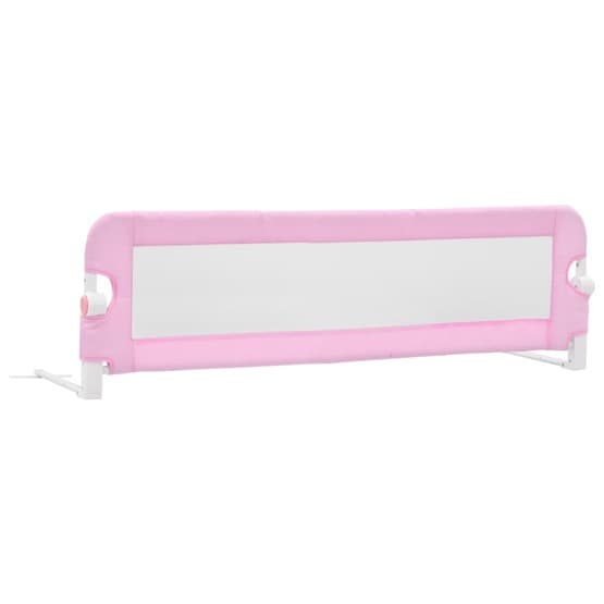 Sängskena För Barn Rosa 120X42 Cm Polyester