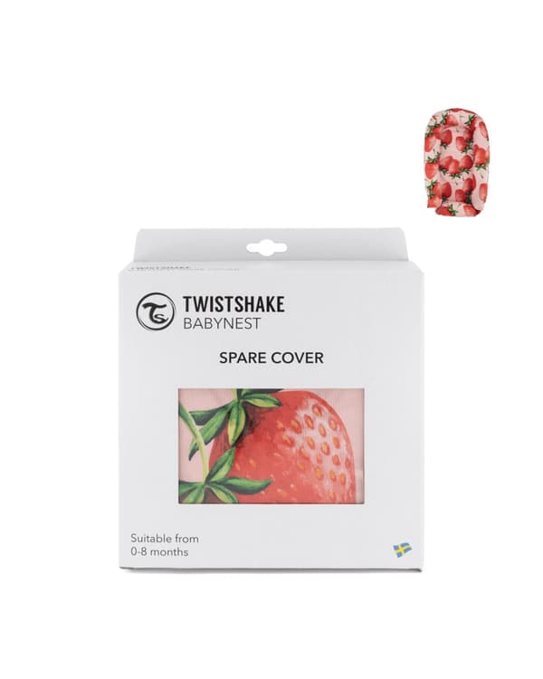 Twistshake Babynest Överdrag Strawberry