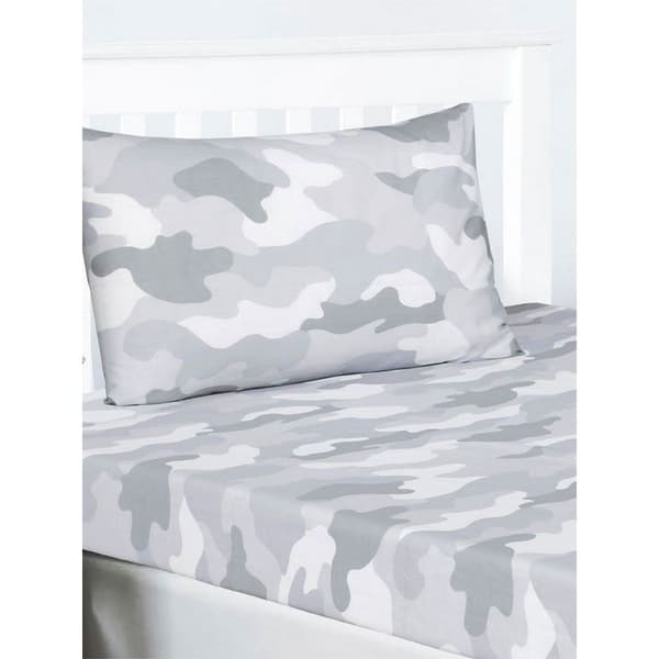 Bedding & Beyond Camouflage Fitted Bed Sheet Set