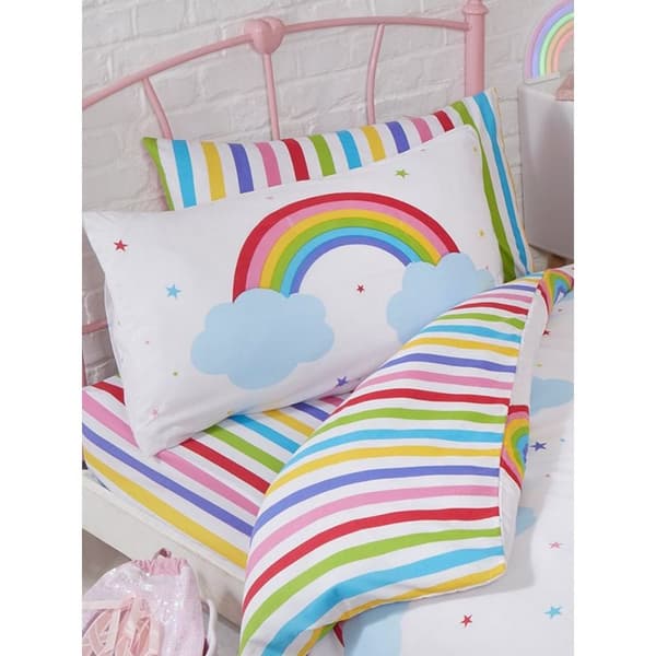 Rapport Rainbow Fitted Sheet Set för barn/barn