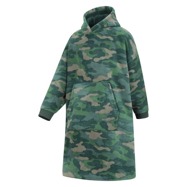 Mountain Warehouse Barn/Kids Borg Fodrad Camo Hoodie Filt