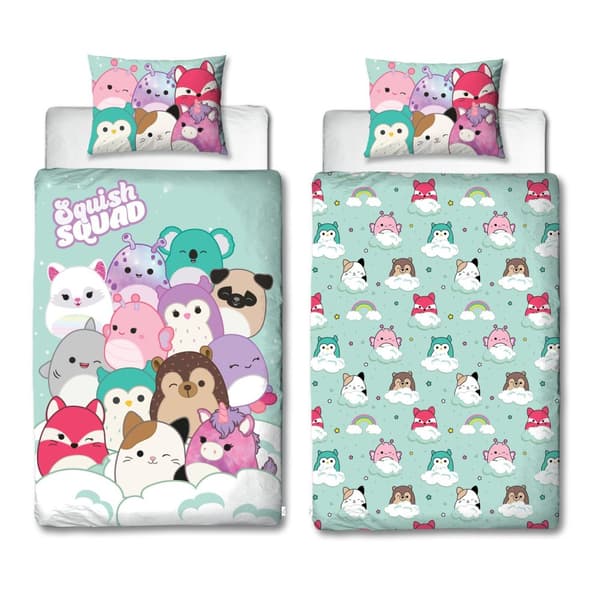 Squishmallows Bäddset Squish Squad 150x210cm
