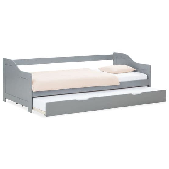 Enkeltseng / dagseng med opredning 90x200 cm - Grå