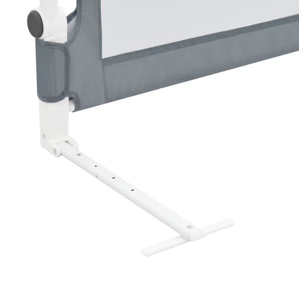 sengegelænder til barneseng 180 x 42 cm polyester grå