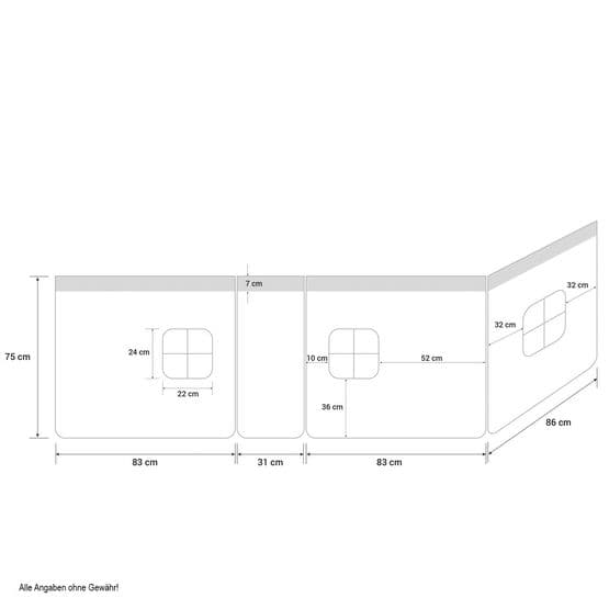 Curtain Loft sänky - vaaleanpunainen