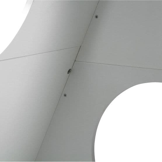 Husseng i form af tipitelt med boks - 90x200 cm - Hvid