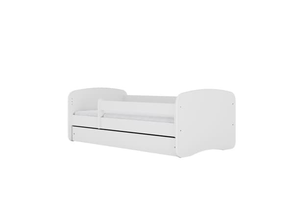 Babydreams lastensänky 140x70cm patjalla Basic ilman säilytyslaatikkoa - Prinsessa ratsulla, valkoinen