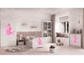 Pikkukuva 6 / 7: Babydreams lastensänky 140x70cm patjalla Basic ilman säilytyslaatikkoa - Prinsessa ratsulla, valkoinen