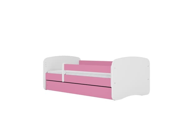 Babydreams lastensänky 160x80cm patjalla Basic - Formula, vaaleanpunainen