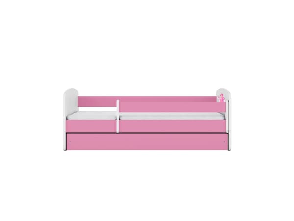 Babydreams lastensänky 160x80cm säilytyslaatikolla - Prinsessa ratsulla, vaaleanpunainen