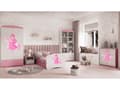Pikkukuva 6 / 7: Babydreams lastensänky 160x80cm säilytyslaatikolla - Prinsessa ratsulla, vaaleanpunainen