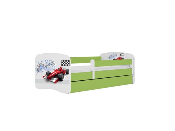 Babydreams lastensänky 180x80cm patjalla Basic - Formula, vihreä